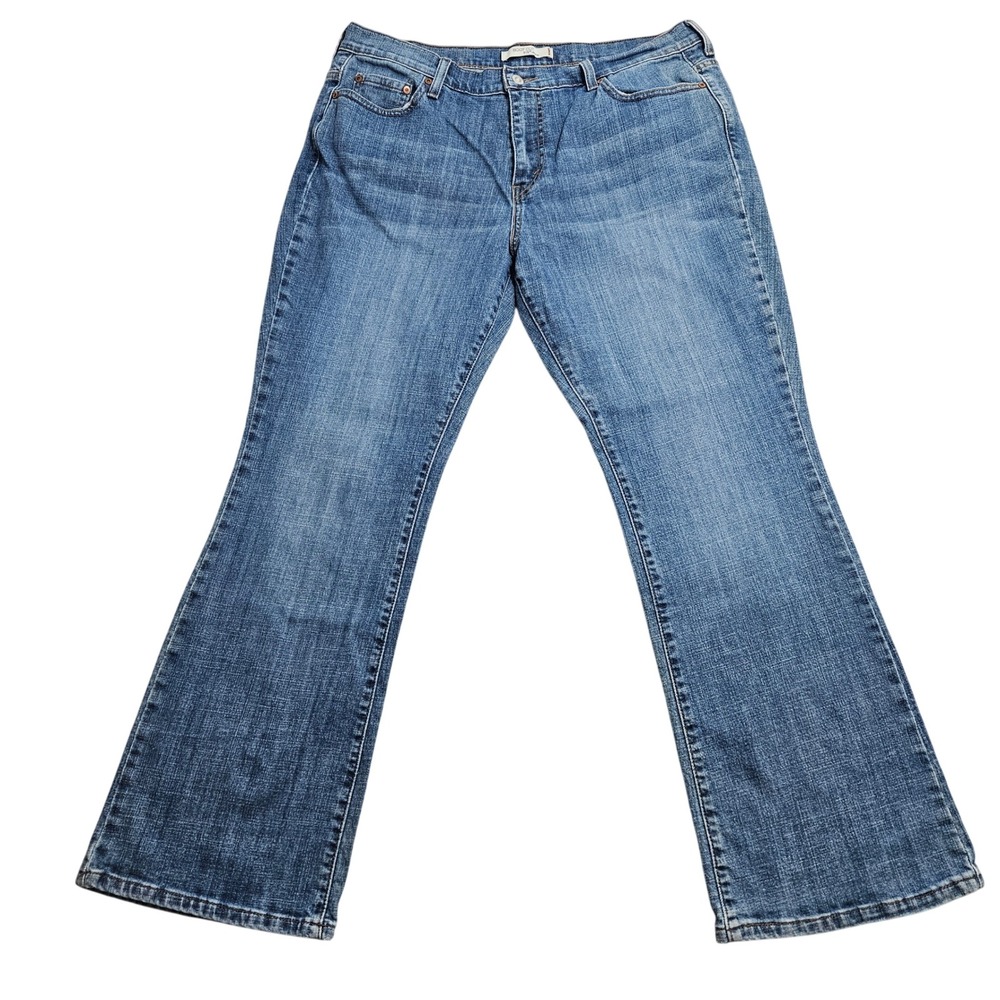 Levi's Vintage Jeans Women 16 Short Blue 515 Boot Cut Stretch Denim Medium Wash